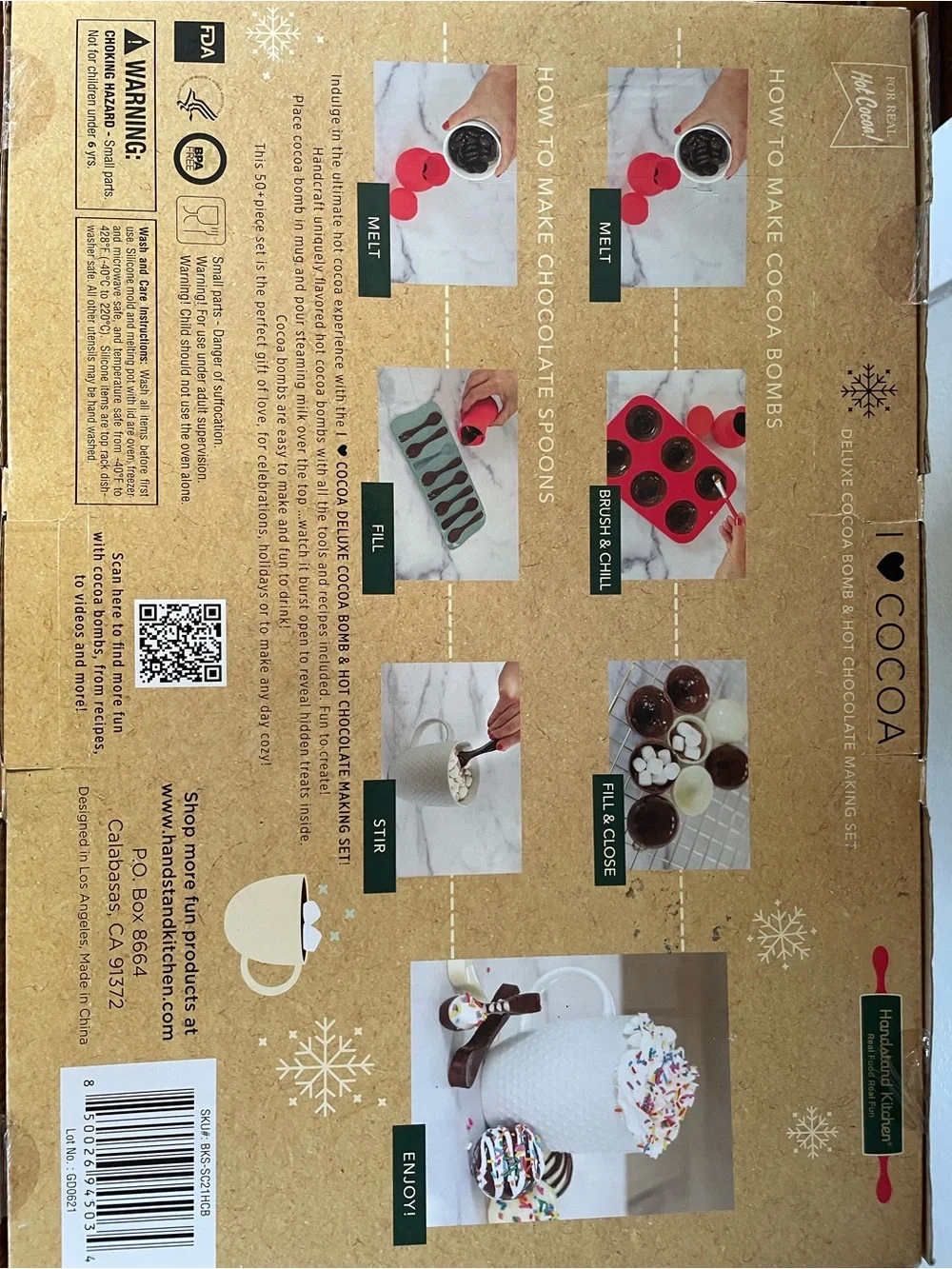 Hot Chocolate Making Set - Pink and Mint